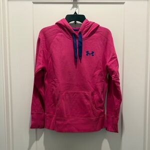 Under Armour UA Storm Pink Hoodie with purple Trim